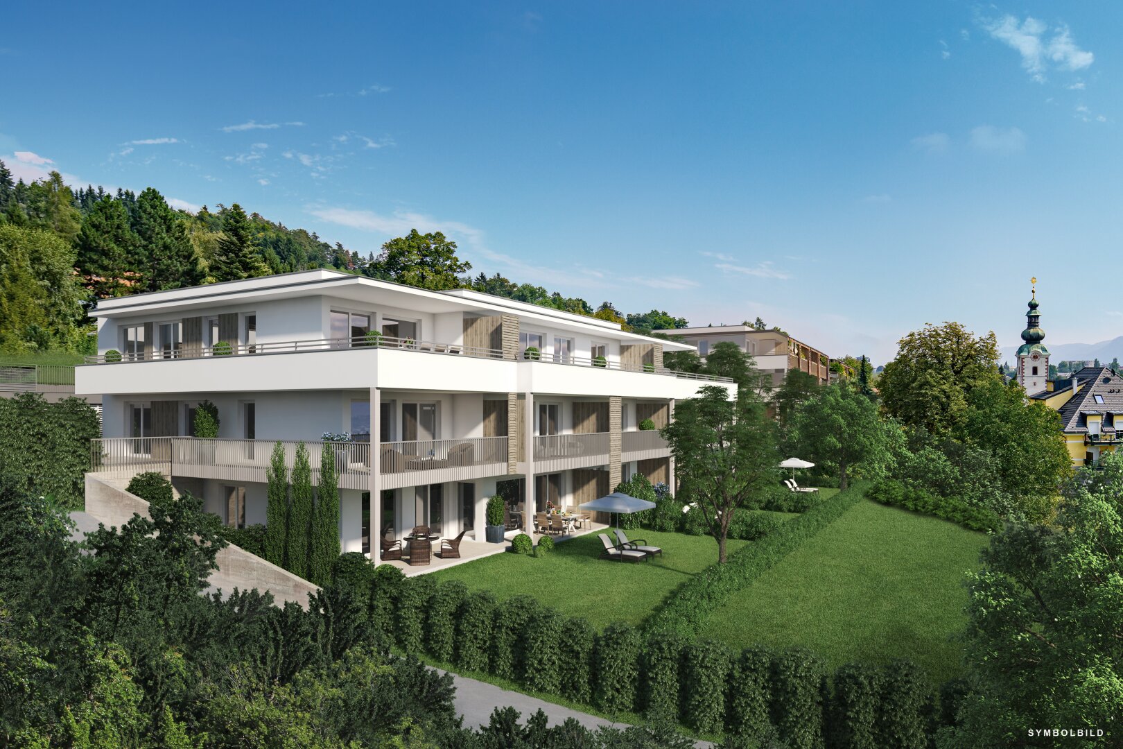 Wohnung zum Kauf provisionsfrei 575.000 € 3 Zimmer 81,2 m²<br/>Wohnfläche EG<br/>Geschoss Peter-Pirkham-Weg St. Martin Klagenfurt am Wörthersee 9020