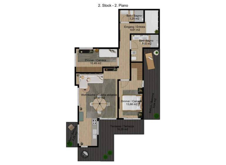 Penthouse zum Kauf 3 Zimmer 115 m² 3. Geschoss Leifers 39055