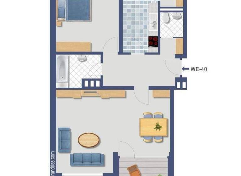Wohnung zum Kauf provisionsfrei 129.000 € 2 Zimmer 77 m² 5. Geschoss Gneisenaustraße 97 Heißen-Fulerum Mülheim an der Ruhr 45472