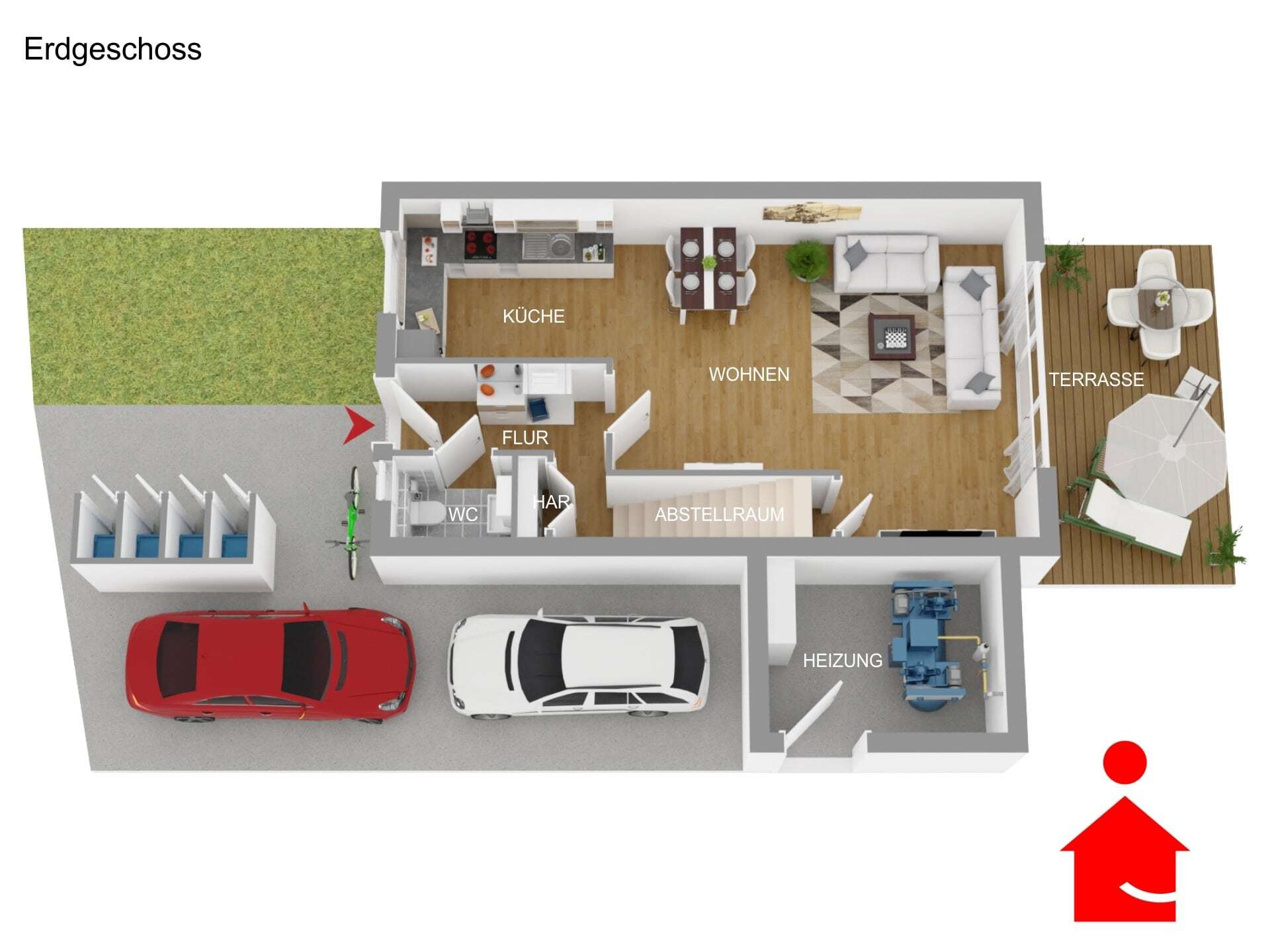 Reihenendhaus zum Kauf 368.800 € 5 Zimmer 124,4 m²<br/>Wohnfläche 196,2 m²<br/>Grundstück ab sofort<br/>Verfügbarkeit Mettingen Mettingen 49497