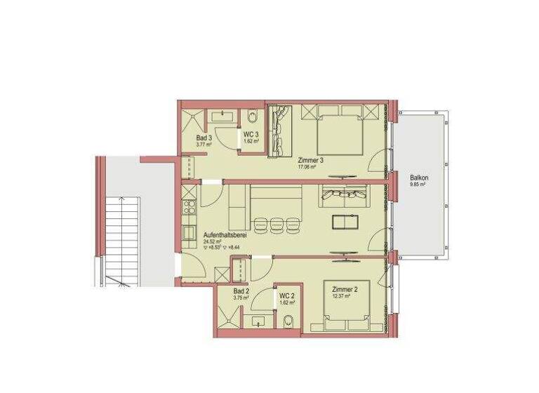 Wohnung zum Kauf - Erstbezug 430.000 € 3 Zimmer 64,7 m² Werfenweng 5453