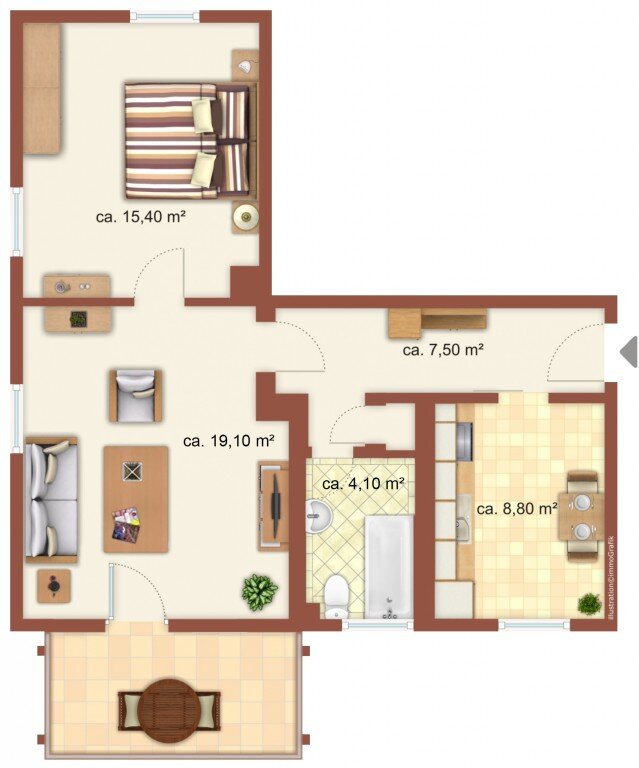 Wohnung zur Miete 317 € 2 Zimmer 52,5 m²<br/>Wohnfläche 1.<br/>Geschoss 01.02.2025<br/>Verfügbarkeit Schillerstr. 11 Meuselwitz Meuselwitz 04610