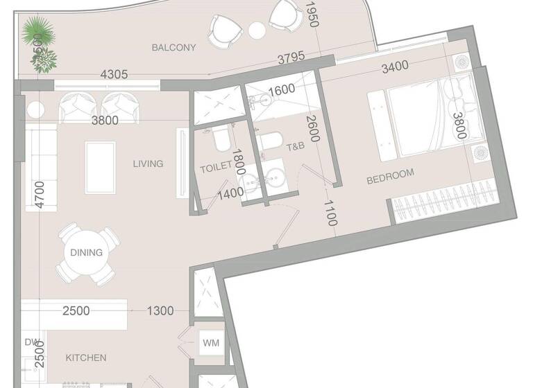 Wohnung zum Kauf provisionsfrei 275.276 € 2 Zimmer 71,3 m² Dubai 00000