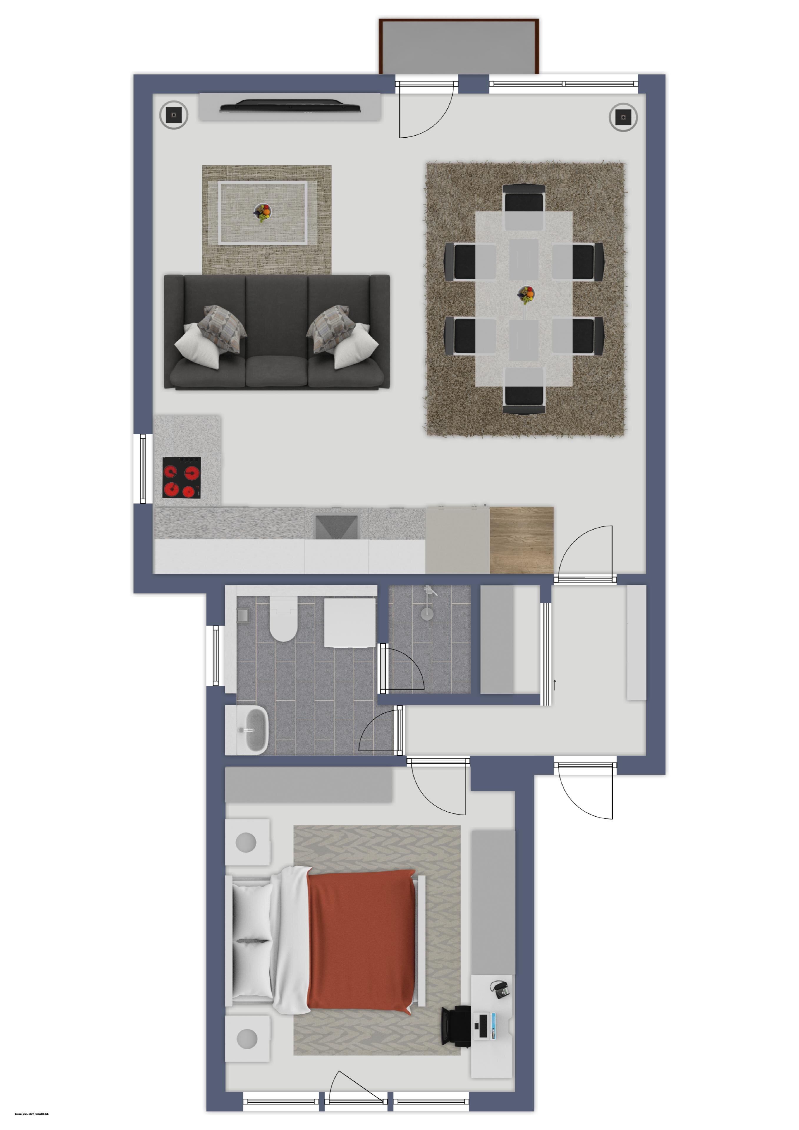 Wohnung zum Kauf provisionsfrei 372.000 € 2 Zimmer 62 m²<br/>Wohnfläche EG<br/>Geschoss Veilhof Nürnberg 90489