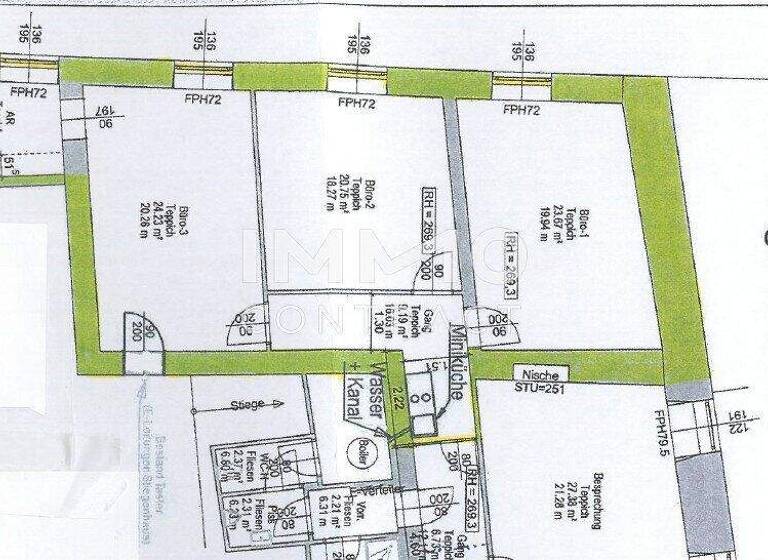 Bürofläche zur Miete 6,96 € 3 Zimmer 89 m² Bürofläche Grabenhof Wels 4600