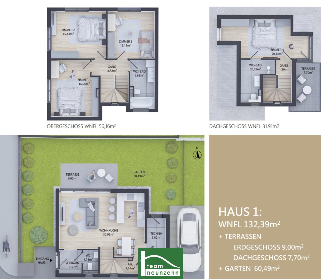 Einfamilienhaus zum Kauf 739.000 € 5 Zimmer 132,4 m²<br/>Wohnfläche Maigasse 28 Wien 1210