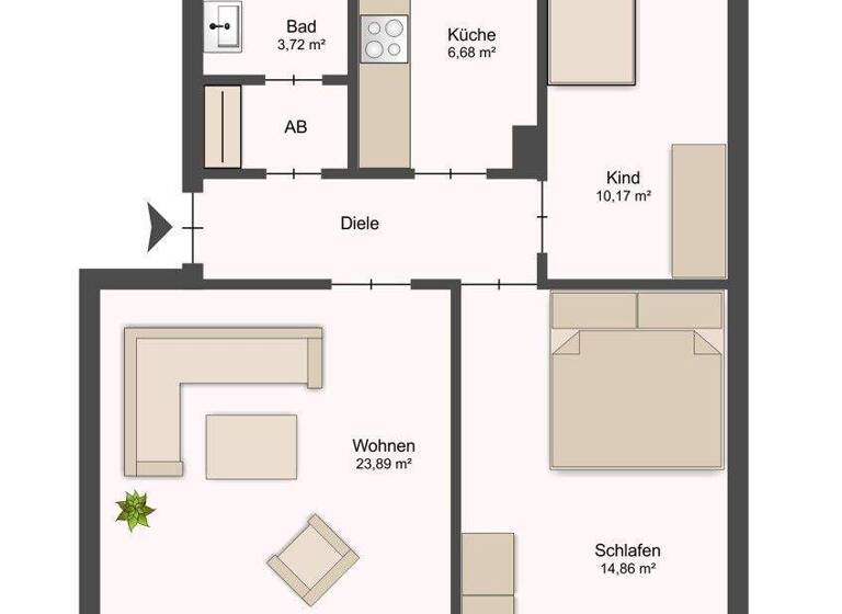 Wohnung zum Kauf 345.000 € 3 Zimmer 71 m² Jenfeld Hamburg 22043