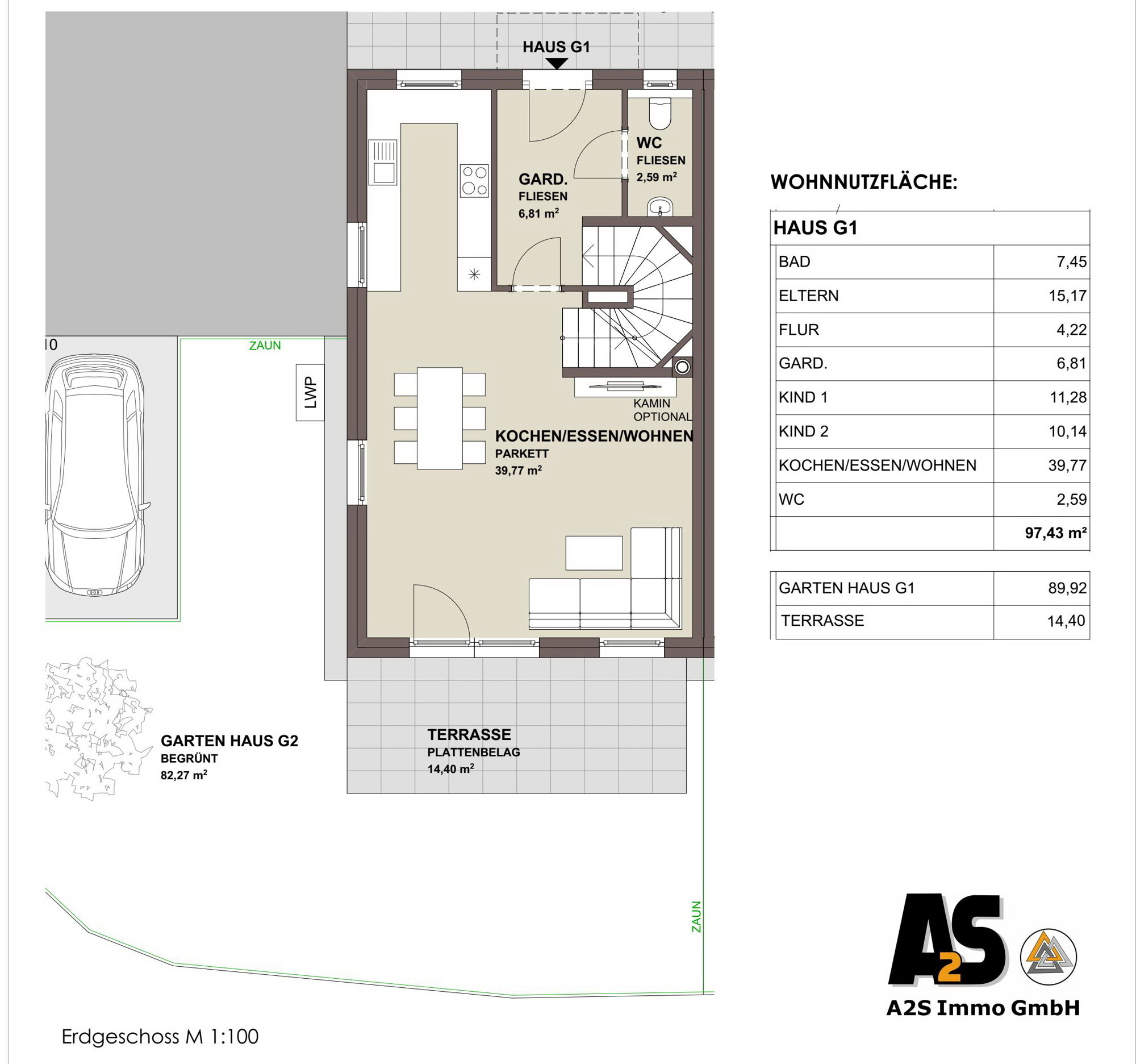 Doppelhaushälfte zum Kauf provisionsfrei 499.000 € 4 Zimmer 97,4 m²<br/>Wohnfläche Oberndorf bei Salzburg 5110