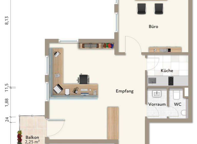 Bürofläche zum Kauf 195.000 € 2 Zimmer 78 m² Bürofläche Roth 91154