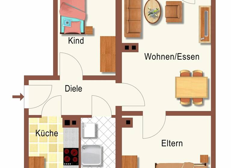 Wohnung zur Miete 373 € 3 Zimmer 62,2 m² Sehmatal-Cranzahl 09465