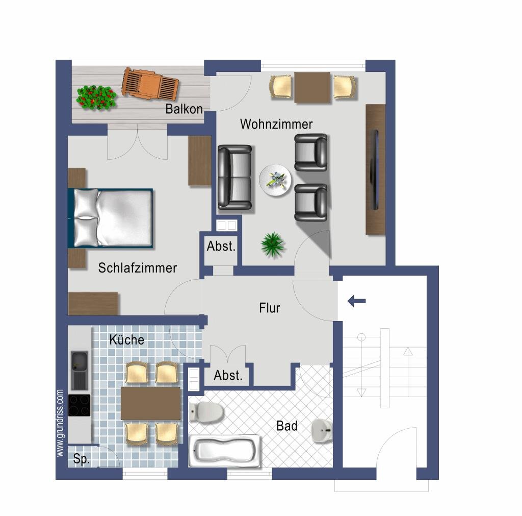 Wohnung zum Kauf provisionsfrei 239.000 € 2 Zimmer 59,8 m²<br/>Wohnfläche EG<br/>Geschoss Espenstraße 29 Griesheim Frankfurt 65933