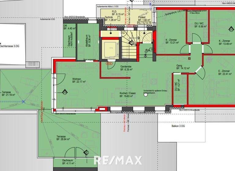 Wohnung zum Kauf - Erstbezug 749.000 € 4 Zimmer 134,9 m² Pfunds 6542