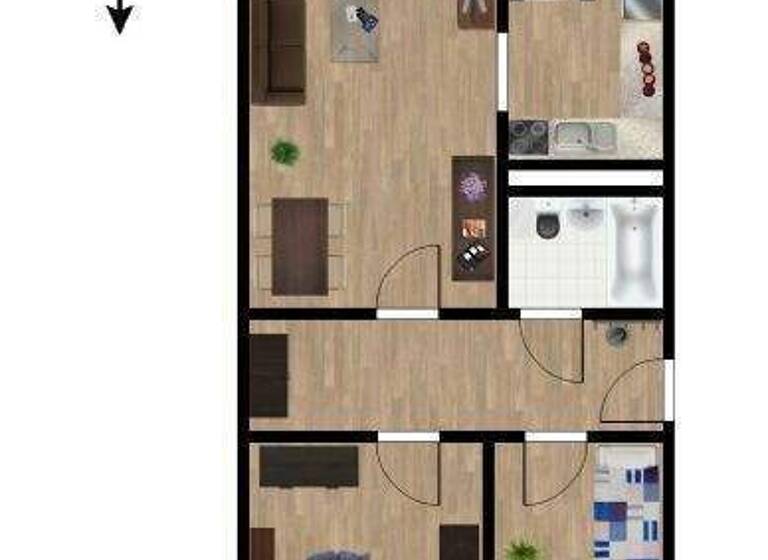 Wohnung zur Miete 391 € 3 Zimmer 71 m² 1. Geschoss frei ab sofort Stadtbadstraße 50 Thalheim/Erzgebirge 09380