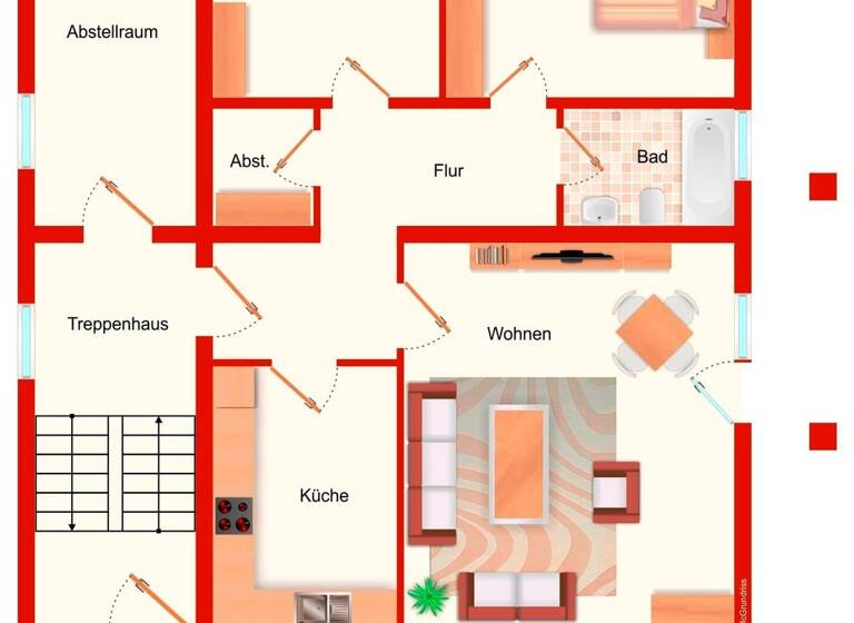 Terrassenwohnung zum Kauf 159.000 € 3 Zimmer 80 m² Frankenberg 35066