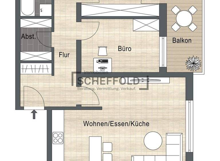 Wohnung zum Kauf 217.900 € 3,5 Zimmer 79,3 m² 1. Geschoss Schelklingen 89601