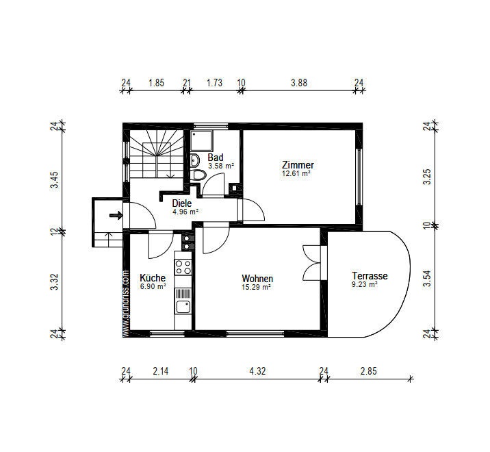 Einfamilienhaus zum Kauf 349.000 € 4 Zimmer 75,2 m²<br/>Wohnfläche 475 m²<br/>Grundstück Poppenbüttel Hamburg / Poppenbüttel 22399