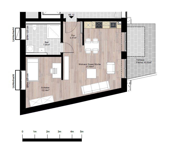 Wohnung zur Miete 999 € 1 Zimmer 60,5 m²<br/>Wohnfläche EG<br/>Geschoss ab sofort<br/>Verfügbarkeit Auberg 66a Wik Bezirk 2 Kiel 24106