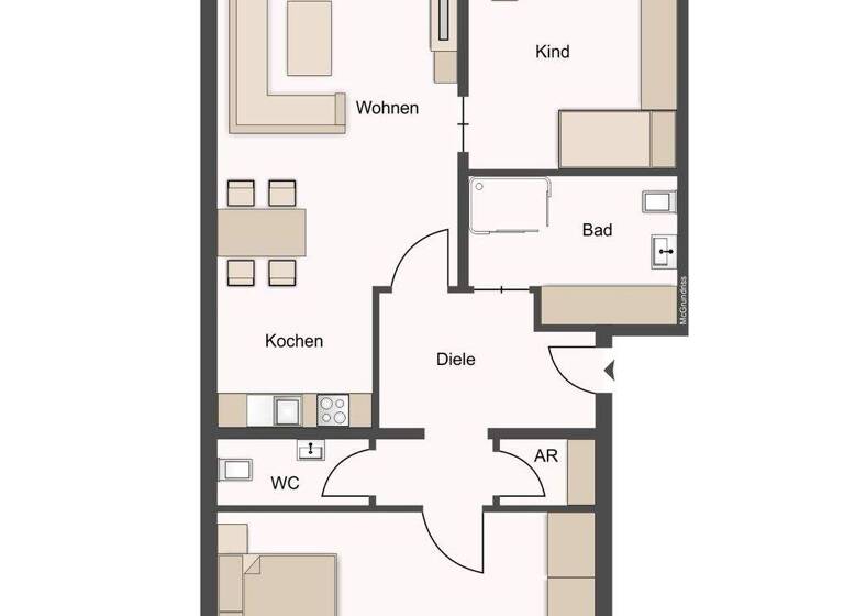 Wohnung zum Kauf 279.000 € 3 Zimmer 94 m² 3 Geschosse frei ab sofort Metternich Weilerswist 53919