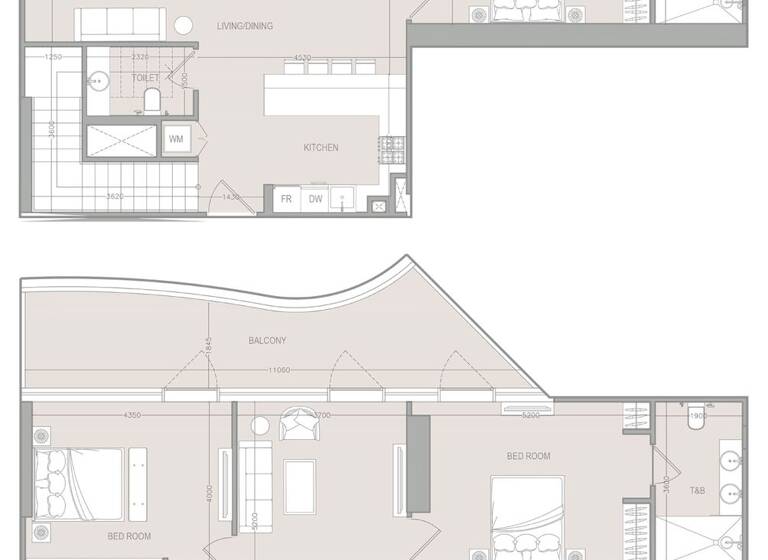 Wohnung zum Kauf provisionsfrei 1.175.350 € 4 Zimmer 226,7 m² Dubai 00000