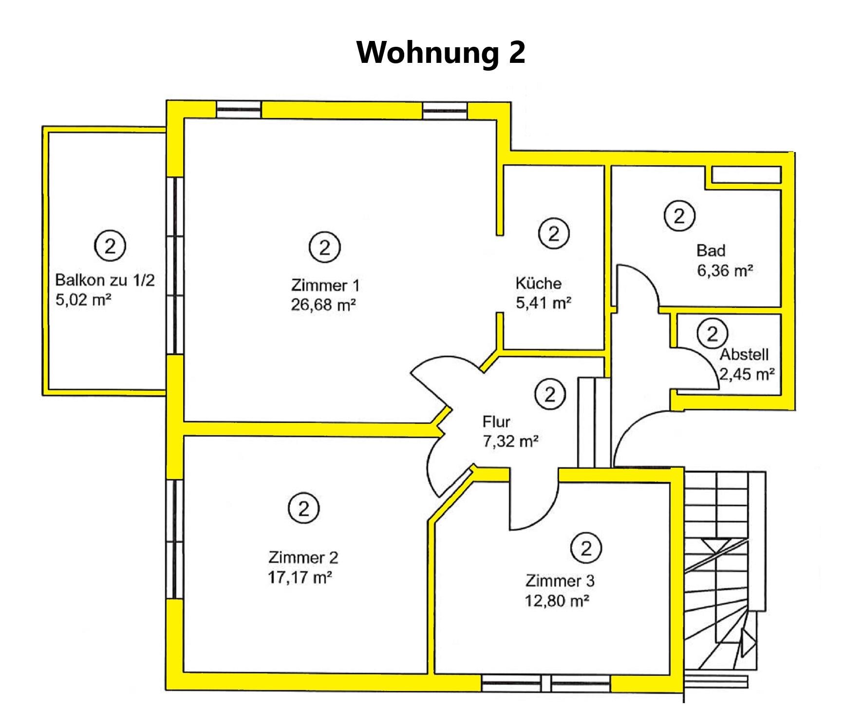 Wohnung zum Kauf 289.000 € 3 Zimmer 83 m²<br/>Wohnfläche ab sofort<br/>Verfügbarkeit Ruwer 1 Trier 54292