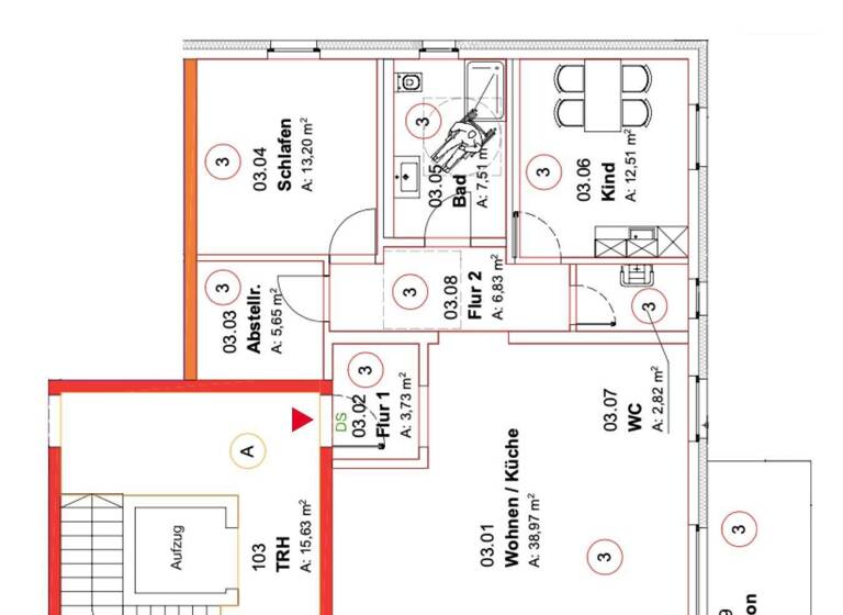 Wohnung zum Kauf 364.000 € 3 Zimmer 96 m² EG Alzey 55232