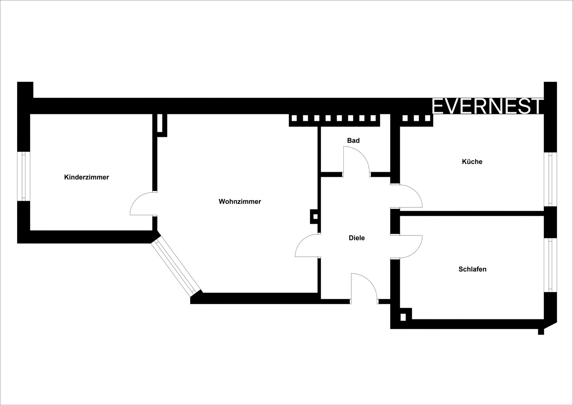 Wohnung zum Kauf 158.000 € 3 Zimmer 79 m²<br/>Wohnfläche Funkenburg Dortmund 44143