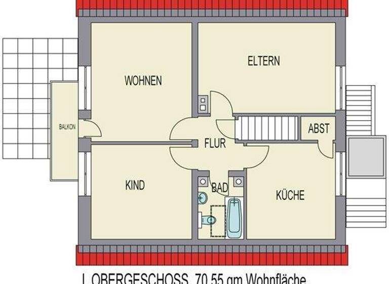 Wohnung zur Miete 500 € 3 Zimmer 70,6 m² Liebenau 31618