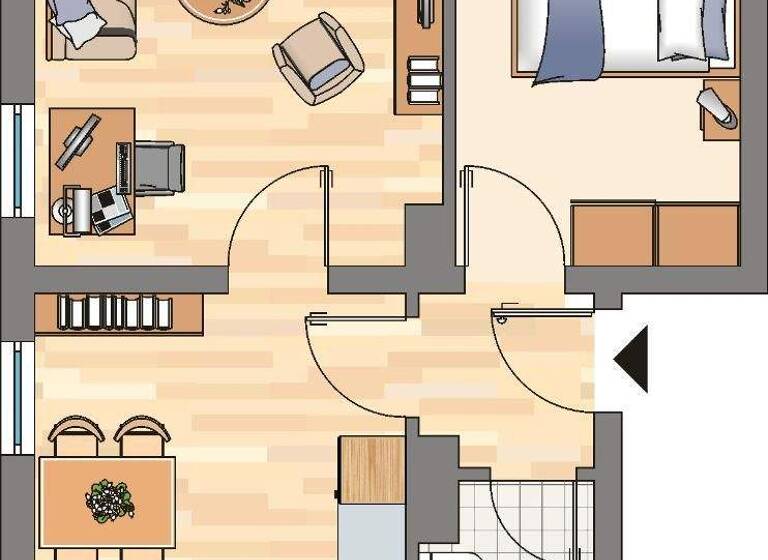 Wohnung zur Miete 365 € 2 Zimmer 42 m² 1. Geschoss frei ab 01.06.2026 Hessische Straße 94 Eving Dortmund 44339