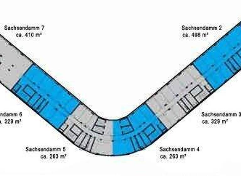 Bürofläche zur Miete 4.548 m² Bürofläche teilbar ab 159 m² Schöneberg Berlin 10829