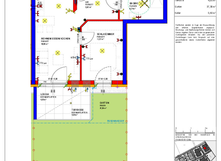Wohnung zur Miete - Erstbezug 534 € 2 Zimmer 42,1 m² EG Berta-Brader-Weg Ried im Innkreis 4910