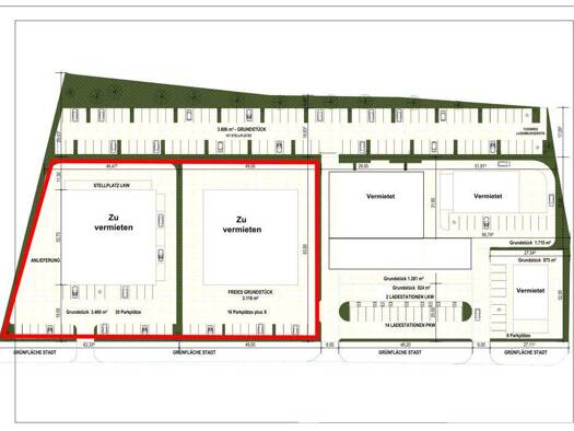 Gewerbegrundstück zur Miete 6.576 m² Grundstück Zewen Trier 54294
