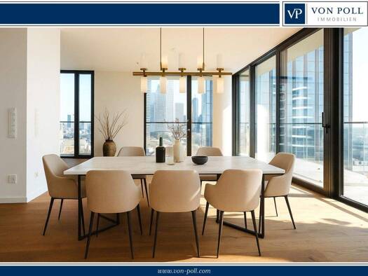 Wohnung zum Kauf - Erstbezug 2.400.000 € 5 Zimmer 200,3 m² 14. Geschoss Gallus Frankfurt am Main 60327