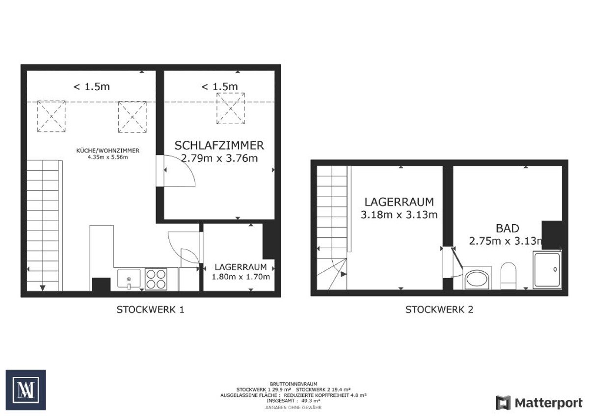 Maisonette zum Kauf 129.850 € 2 Zimmer 35,7 m²<br/>Wohnfläche 3.<br/>Geschoss Burtscheider Abtei Aachen 52066