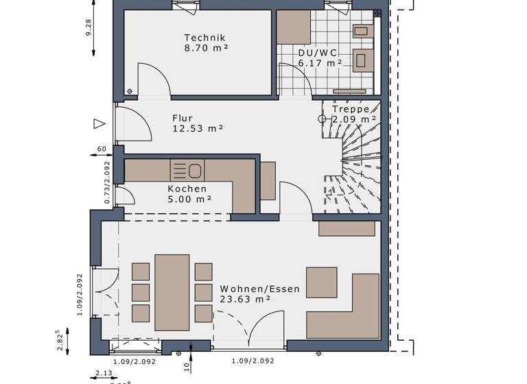 Doppelhaushälfte zum Kauf provisionsfrei 1.110.670 € 5 Zimmer 160 m² 335 m² Grundstück Gröbenzell 82194