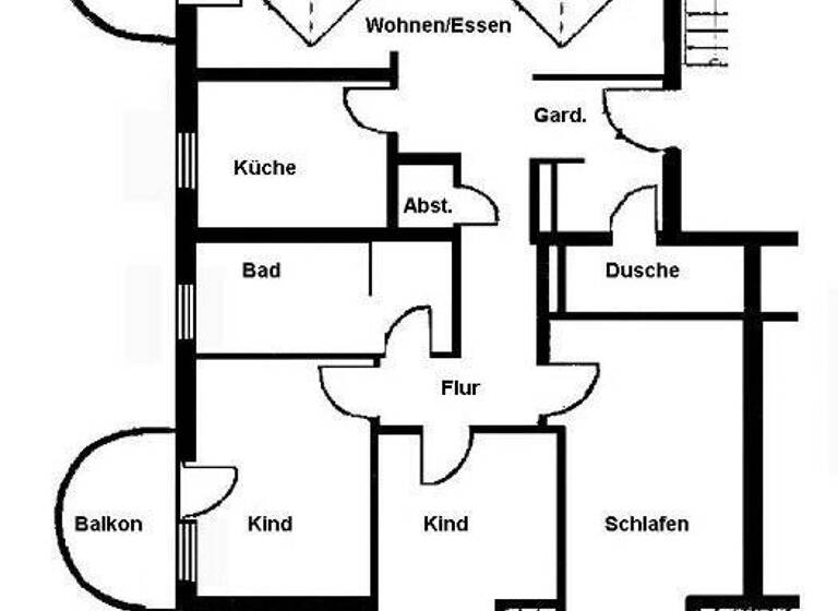 Wohnung zur Miete 1.050 € 4 Zimmer 102 m²<br/>Wohnfläche Dachgeschoss, 3.<br/>Geschoss Nieder-Rosbach Rosbach vor der Höhe 61191