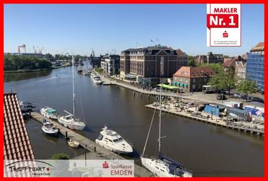 Wohnung zur Miete 650 € 2 Zimmer 63 m² 5. Geschoss frei ab sofort Herrentor Emden 26725