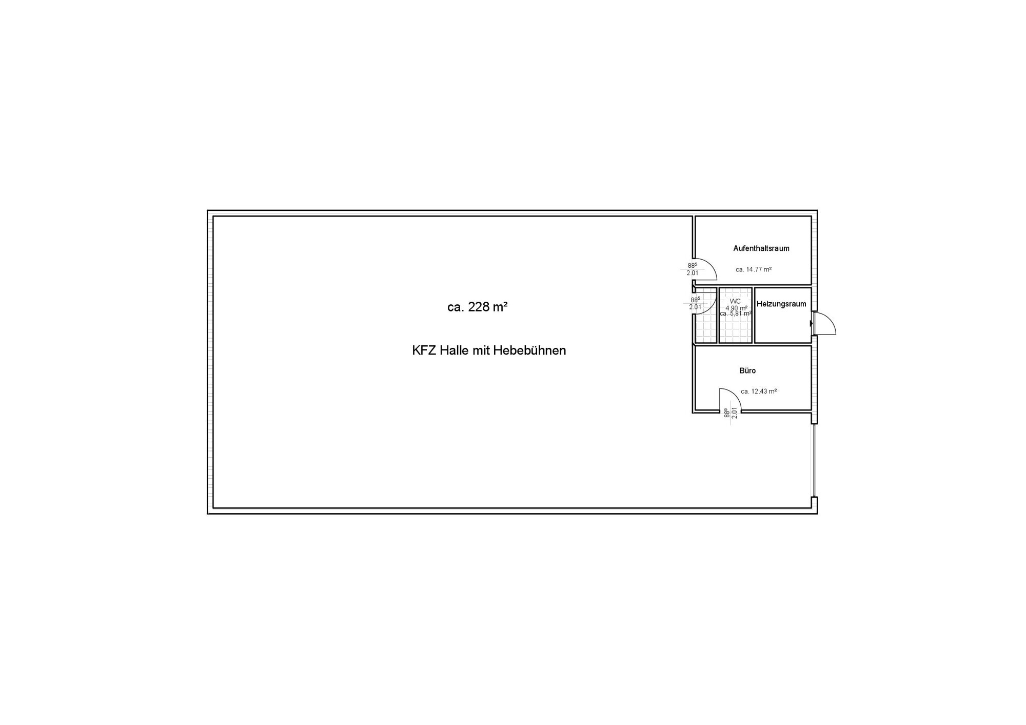 Lagerhalle zum Kauf 419.000 € 228,4 m²<br/>Lagerfläche Hardt - Mitte Mönchengladbach 41169