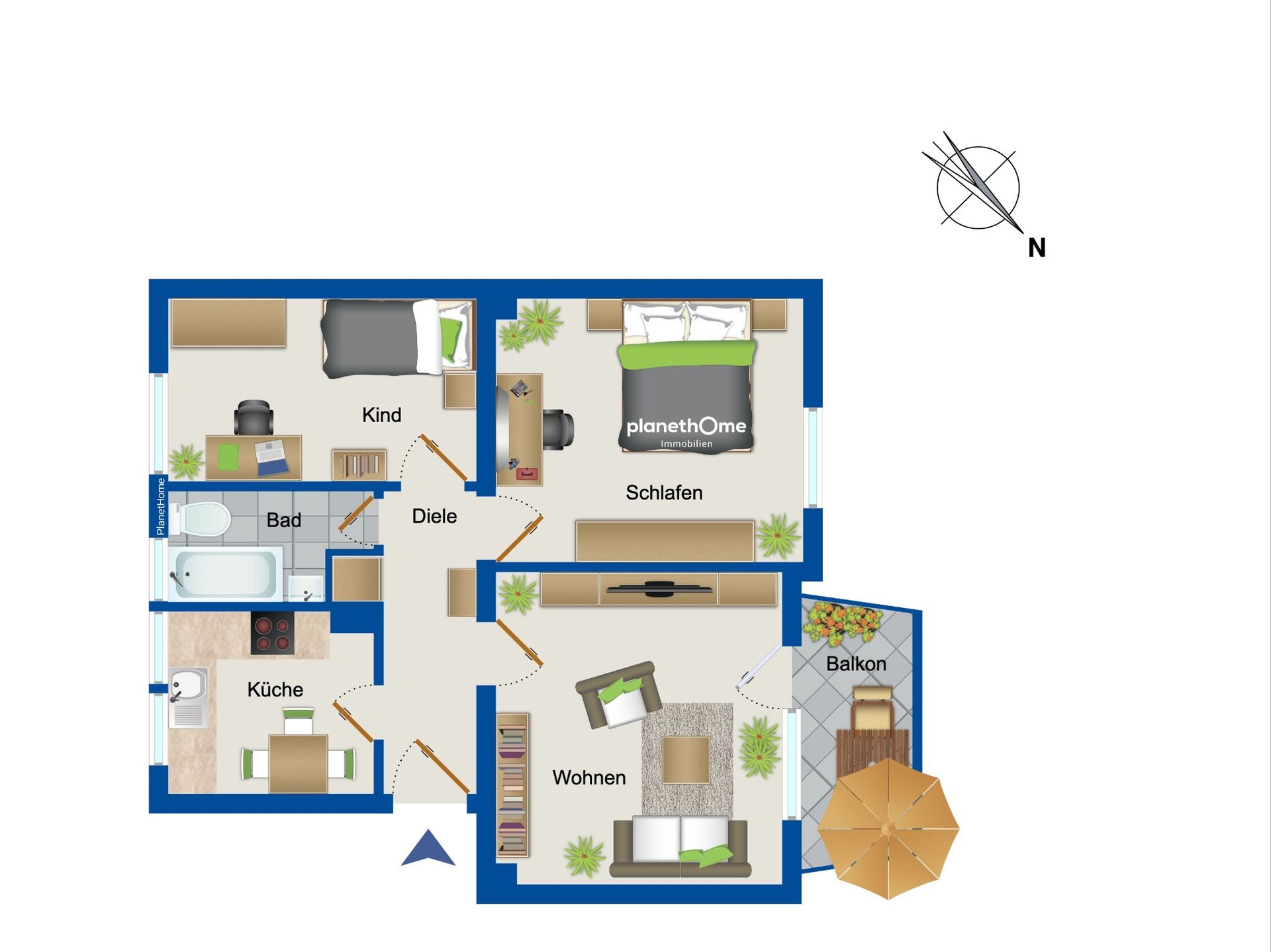 Wohnung zum Kauf 125.000 € 3 Zimmer 59 m²<br/>Wohnfläche Altstadt II - Südost Mülheim an der Ruhr 45468