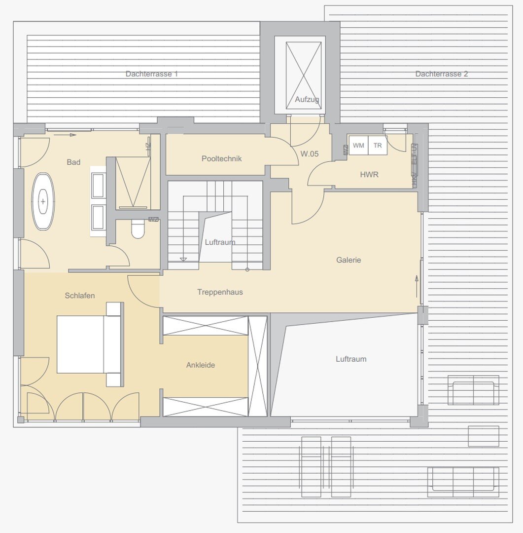 Penthouse zur Miete 6.850 € 4 Zimmer 331 m²<br/>Wohnfläche Liebfrauenstraße 12 Kernstadt Oberursel 61440