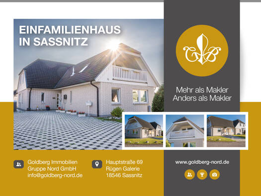 Einfamilienhaus zum Kauf 494.000 € 5 Zimmer 210 m² 604 m² Grundstück Sassnitz 18546
