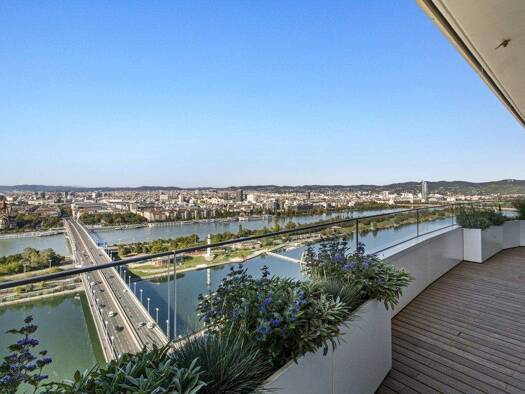 Wohnung zur Miete 3.640 € 3 Zimmer 101,3 m² 26. Geschoss Wagramer Straße 2 Wien 1220