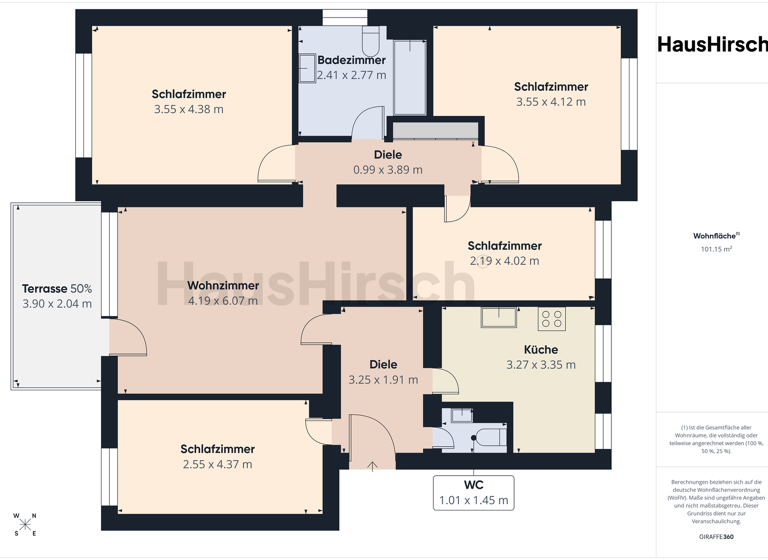 Wohnung zum Kauf 339.950 € 5 Zimmer 99 m² EG Talhof Gilching 82205