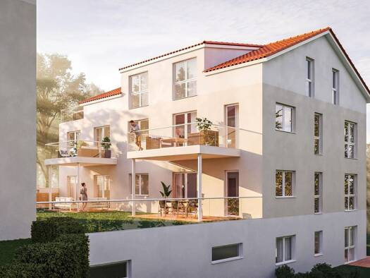 Terrassenwohnung zum Kauf - Erstbezug provisionsfrei 378.500 € 3 Zimmer 85,9 m² 3 Geschosse frei ab 15.12.2027 Großengstingen Engstingen 72829