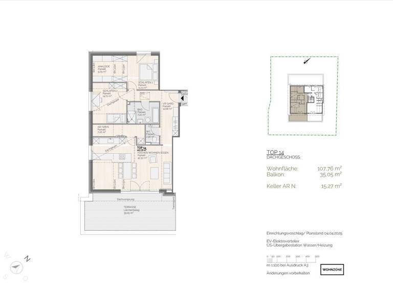 Wohnung zum Kauf - Erstbezug 547.000 € 3 Zimmer 107,8 m² Ried im Innkreis 4910