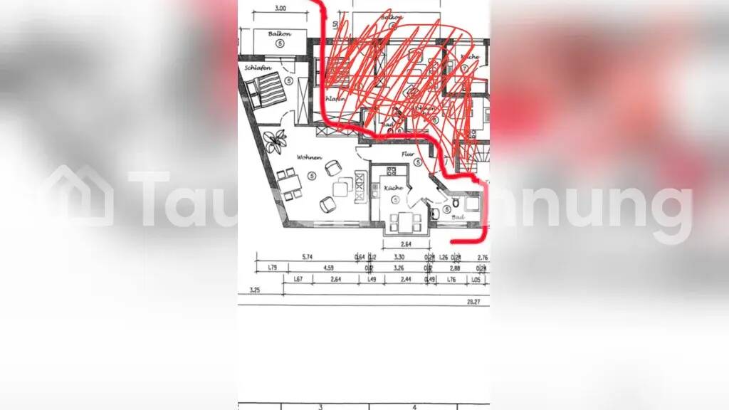 Wohnung zur Miete Tauschwohnung 700 € 2 Zimmer 61 m² Wüste Osnabrück 49080
