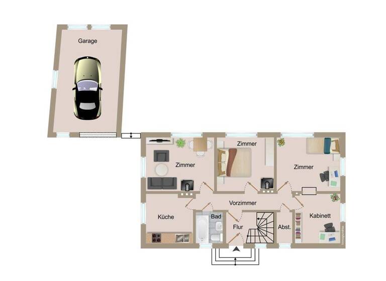 Mehrfamilienhaus zum Kauf 419.400 € 6 Zimmer 180 m² 776 m² Grundstück St. Martin Klagenfurt 9020