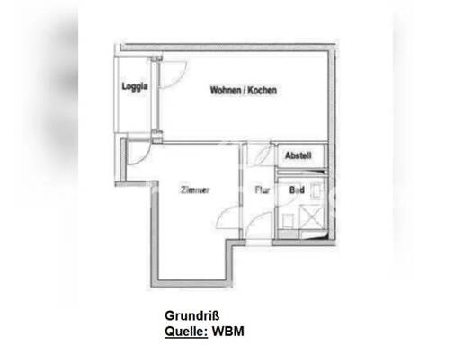 Wohnung zur Miete nur mit Wohnberechtigungsschein Tauschwohnung 325 € 2 Zimmer 48 m² 2. Geschoss Kreuzberg Berlin 10249