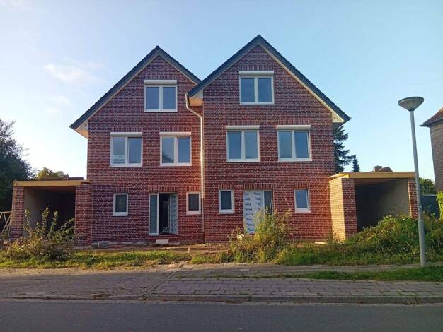 Doppelhaushälfte zum Kauf - Erstbezug provisionsfrei 3.000 € 5 Zimmer 154 m² 240 m² Grundstück Buhrfehner Weg 43 Heisfelde Leer 26789