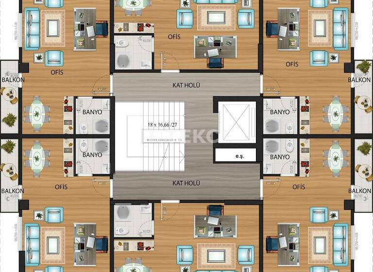 Büro zum Kauf 75.500 € Yalova 77702