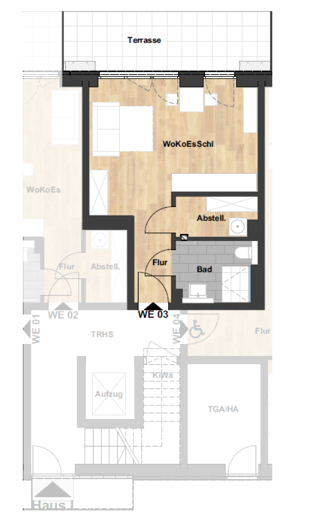 Wohnung zur Miete 530 € 1 Zimmer 39,2 m²<br/>Wohnfläche 01.03.2025<br/>Verfügbarkeit Riensförde Stade 21680